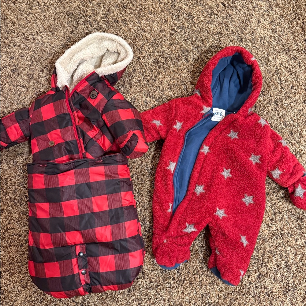 Bundle of Red Snowsuit Buntings
